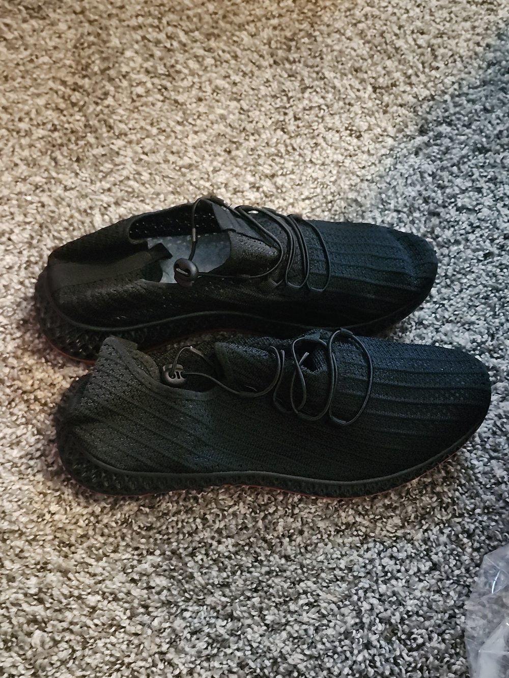 Men's Black Knit Boat Shoes – Slip-On Comfort with Toggle Lacing